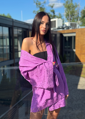 Panthère purple Kimono